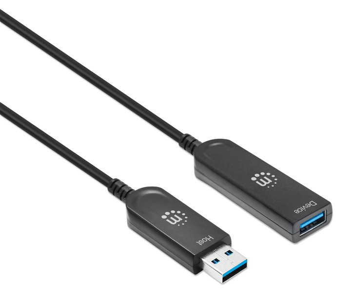 Cavo Ottico Attivo USB 3.2 Gen 2 SuperSpeed+ USB A M/F 20m - Manhattan ICOC U32AMF-HY-020MH