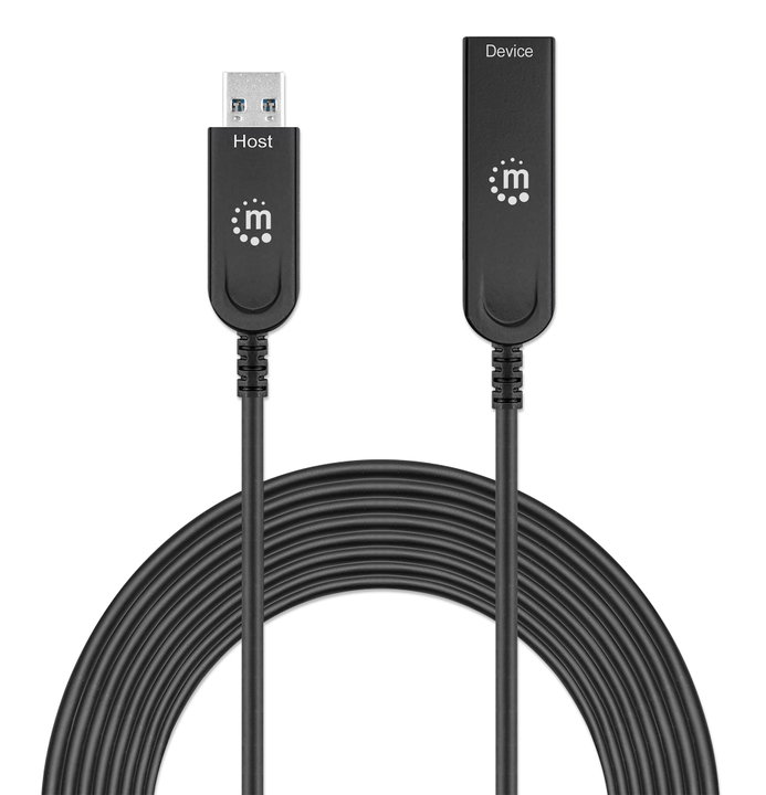 Cavo Ottico Attivo USB 3.2 Gen 2 SuperSpeed+ USB A M/F 20m - Manhattan ICOC U32AMF-HY-020MH