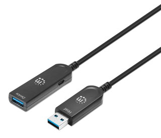 Cavo Ottico Attivo USB 3.2 Gen 2 SuperSpeed+ USB A M/F 30m - Manhattan ICOC U32AMF-HY-030MH