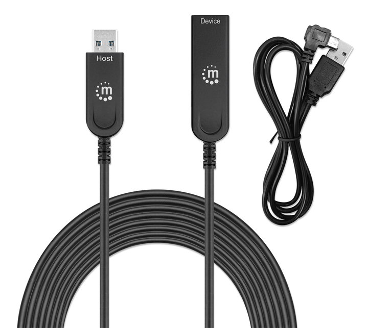 Cavo Ottico Attivo USB 3.2 Gen 2 SuperSpeed+ USB A M/F 30m - Manhattan ICOC U32AMF-HY-030MH