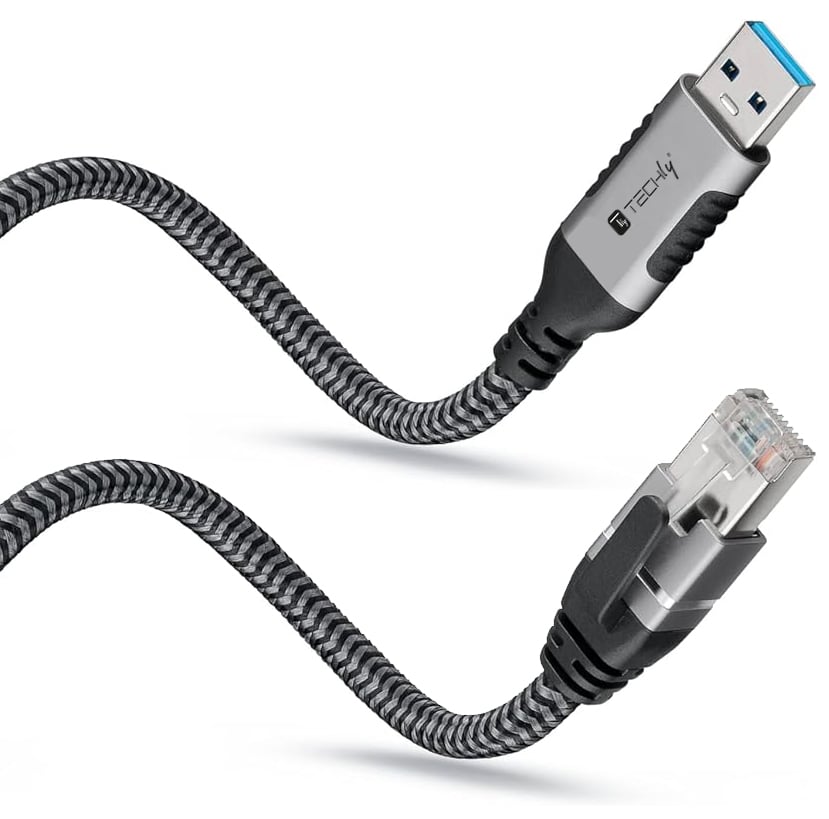 Cavo USB 3.2 Tipo A Maschio a Ethernet RJ45 Maschio 3m - Techly ICOC U3A-RJ45-030