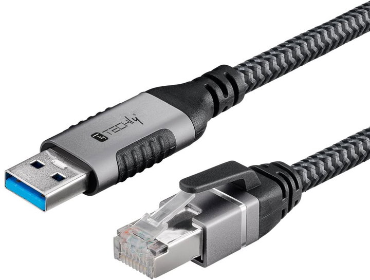 Cavo USB 3.2 Tipo A Maschio a Ethernet RJ45 Maschio 7,5m - Techly ICOC U3A-RJ45-075