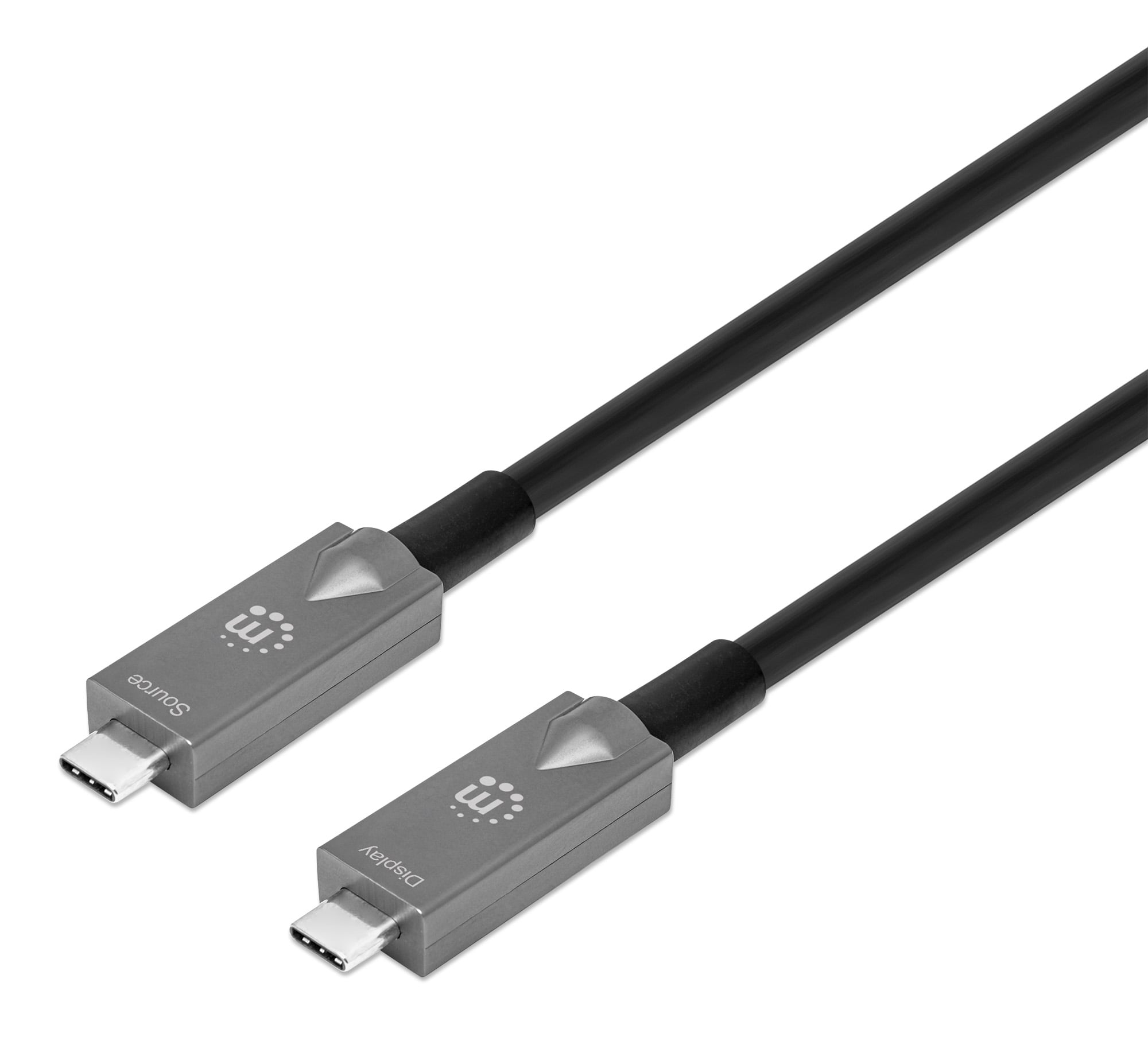 Cavo Ottico Attivo Dati e Video USB 3.2 Gen 2 USB-C™ M/M Fibra Ottica 4K 7,5m - Manhattan ICOC U3C-HY-0075MH