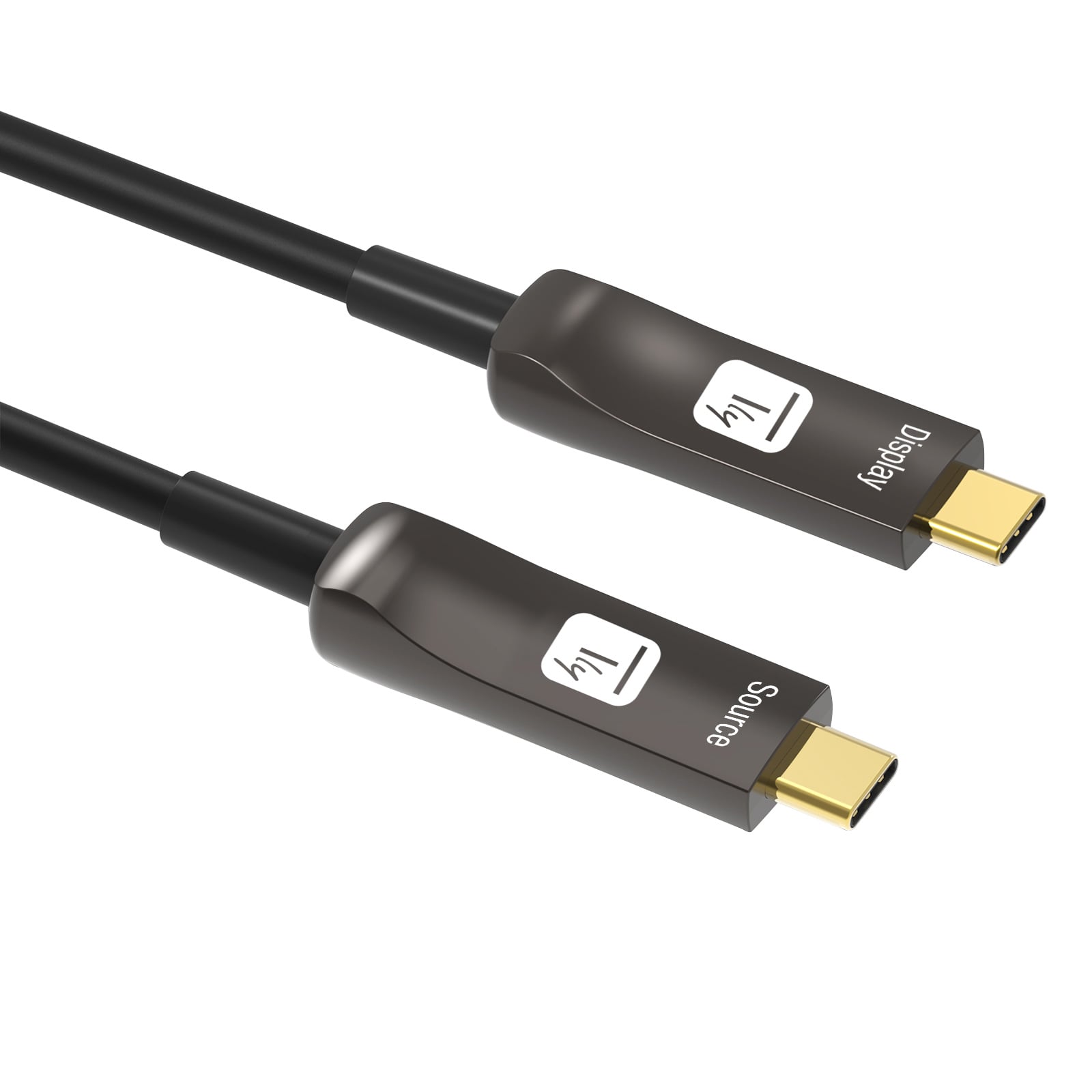 Cavo Audio/Video Ottico Attivo USB-C™ M/M AOC Fibra Ottica 4K 10m - Techly ICOC U3C-HY-010