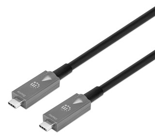 Cavo Ottico Attivo USB 3.2 Gen 2 USB-C M/M Fibra Ottica 4K 10m - Manhattan ICOC U3C-HY-010MH