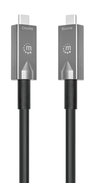Cavo Ottico Attivo USB 3.2 Gen 2 USB-C M/M Fibra Ottica 4K 10m - Manhattan ICOC U3C-HY-010MH