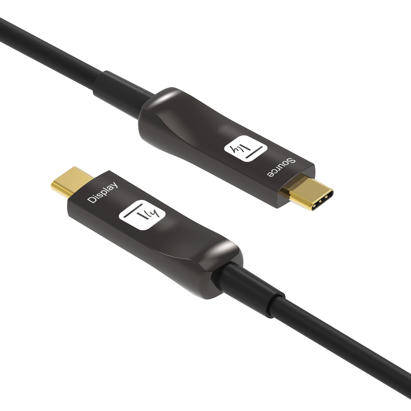Cavo Audio/Video Ottico Attivo USB-C™ M/M AOC Fibra Ottica 4K 15m - Techly ICOC U3C-HY-015