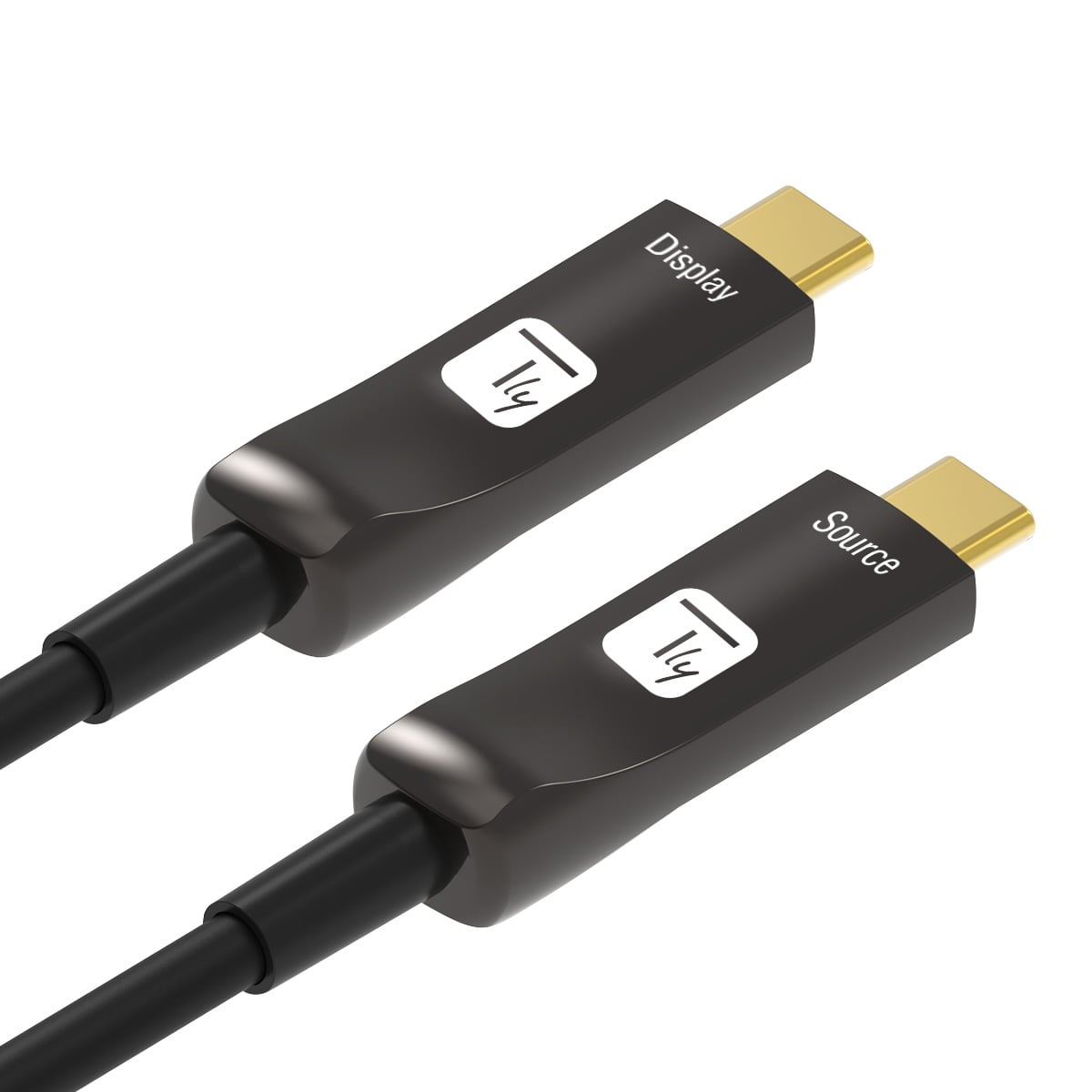 Cavo Audio/Video Ottico Attivo USB-C™ M/M AOC Fibra Ottica 4K 15m - Techly ICOC U3C-HY-015