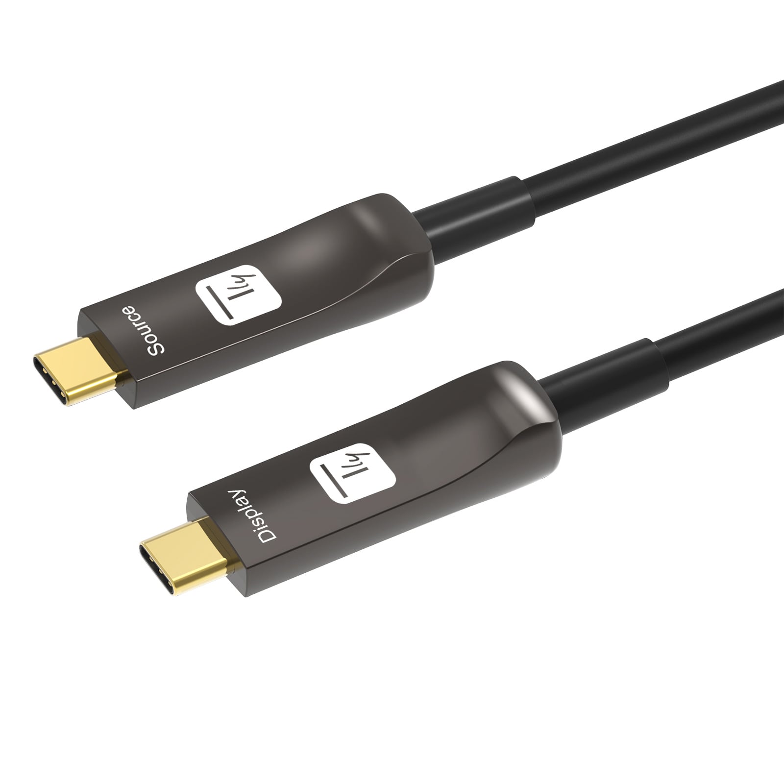 Cavo Audio/Video Ottico Attivo USB-C™ M/M AOC Fibra Ottica 4K 30m - Techly ICOC U3C-HY-030