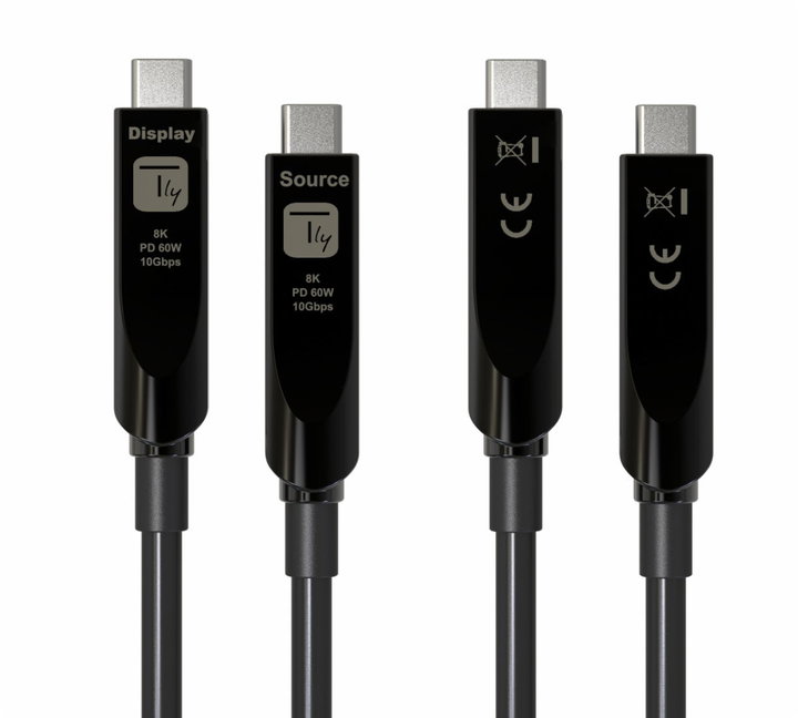 Optical Cable Active USB 3.2 Gen 2 10 Gbps USB-C M/M Fiber Optical 8 K 10 m - Techly ICC U 3 C-HY 10 G- 010