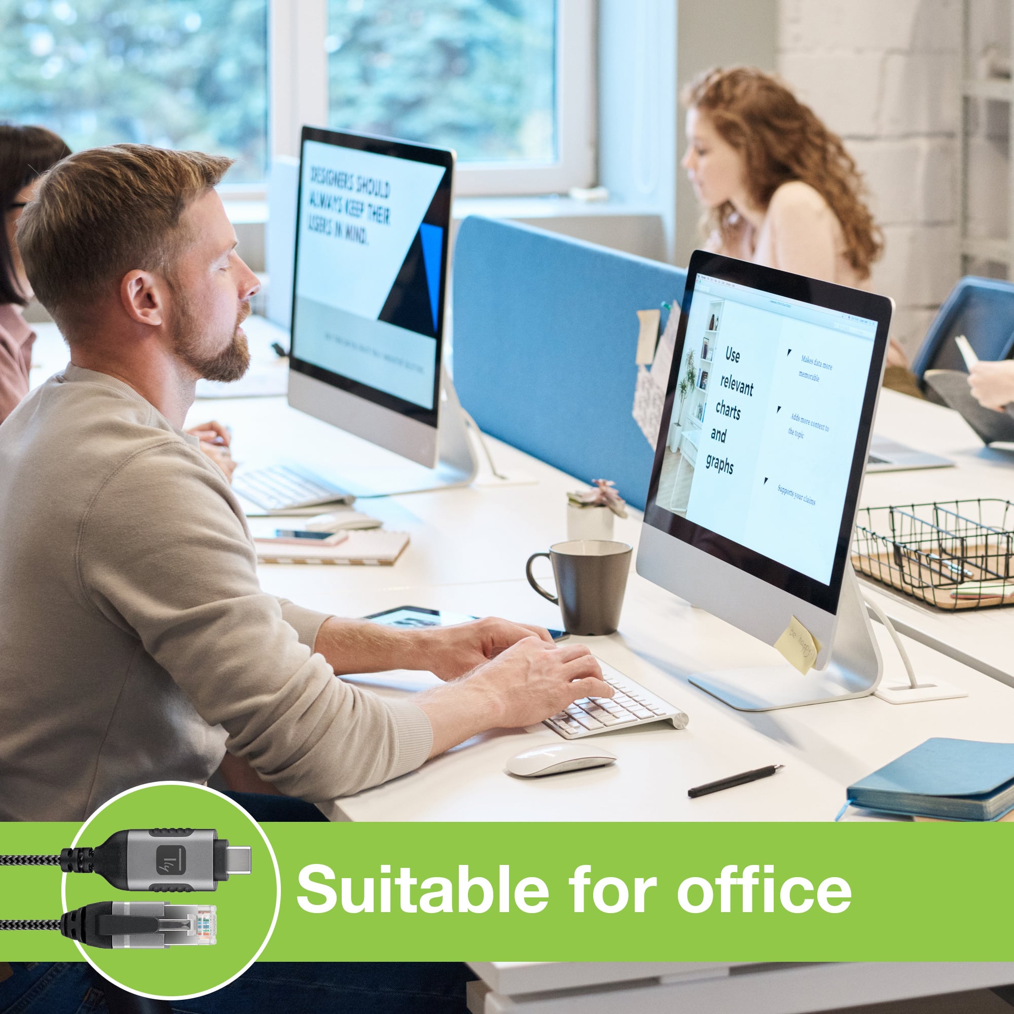 Cavo USB-C™ Maschio a Ethernet RJ45 Maschio 5m - Techly ICOC U3C-RJ45-050