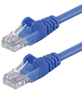 Copper patch network cable Cat 5 and blue UTP 0,3 m - Intellinet ICOC U 5 EB- 003 -BL