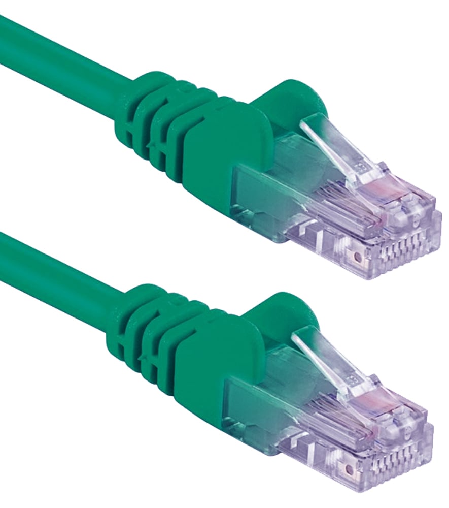 Cavo di rete Patch in Rame Cat5e Verde UTP 10m - Intellinet ICOC U5EB-100-GREE