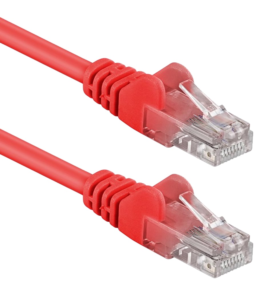 Cavo di rete Patch in Rame Cat5e Rosso UTP 10m - Intellinet ICOC U5EB-100-RE