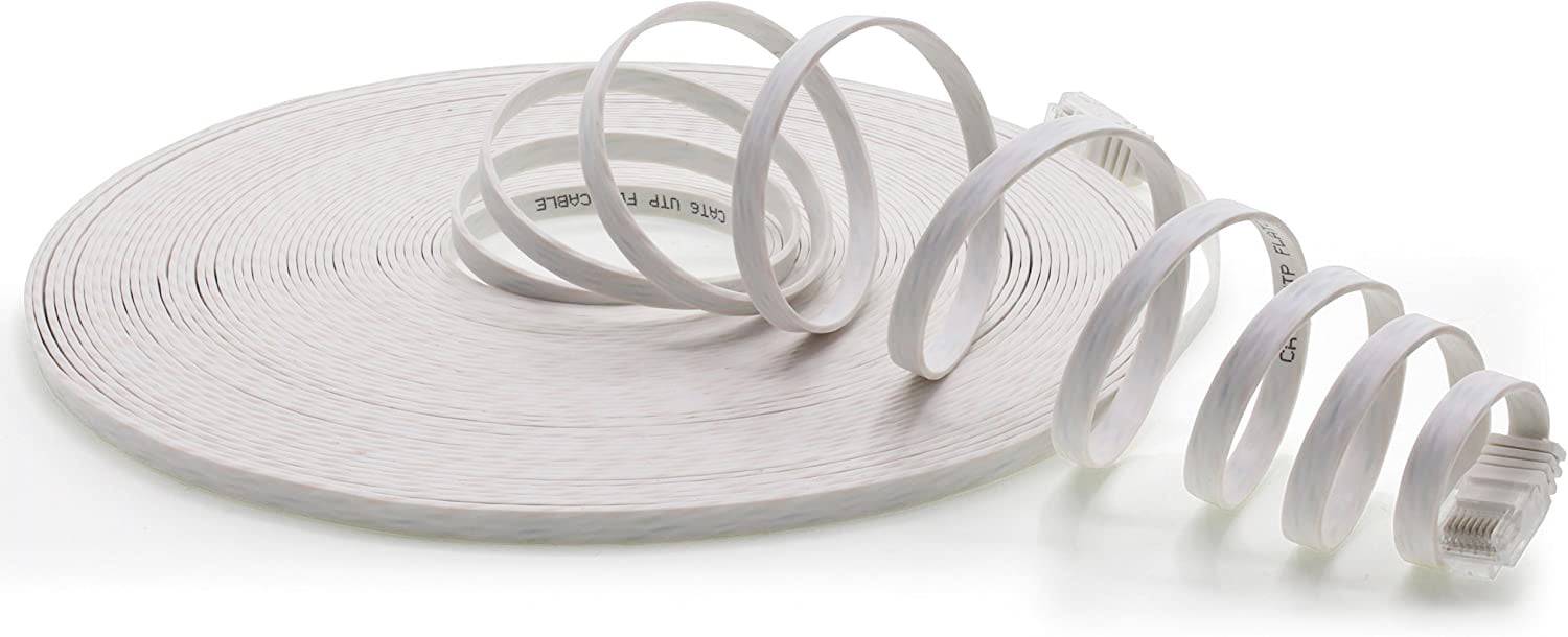 Patch Network Cable Cat 5 and CCA UTP White 1 m - Techly Professional ICOC U 5 EB-FL- 010 T