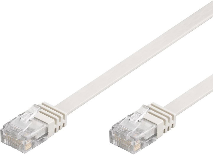 Patch Network Cable Cat 5 and CCA UTP White 5 m - Techly Professional ICOC U 5 EB-FL- 050 T