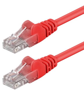Cavo di rete patch Cat6 UTP rosso 0,5m - Intellinet ICOC U6-6U-005-RE