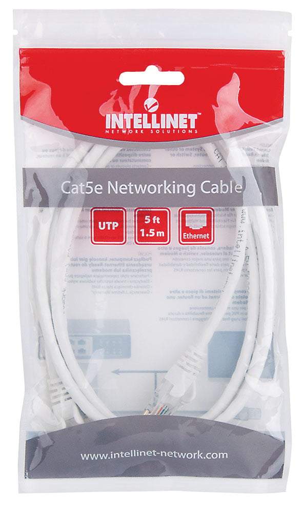 Cavo di rete Patch in Rame Cat6 Nero UTP 1,5m - Intellinet ICOC U6-6U-015-BK