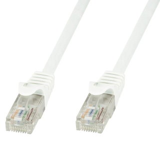 Cavo di Rete Patch in Rame Cat6 Bianco UTP 10m - Techly Professional ICOC U6-6U-100-WHT