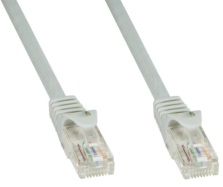 Cavo di Rete Patch in Rame Cat6 Grigio UTP 15m - Techly Professional ICOC U6-6U-150T