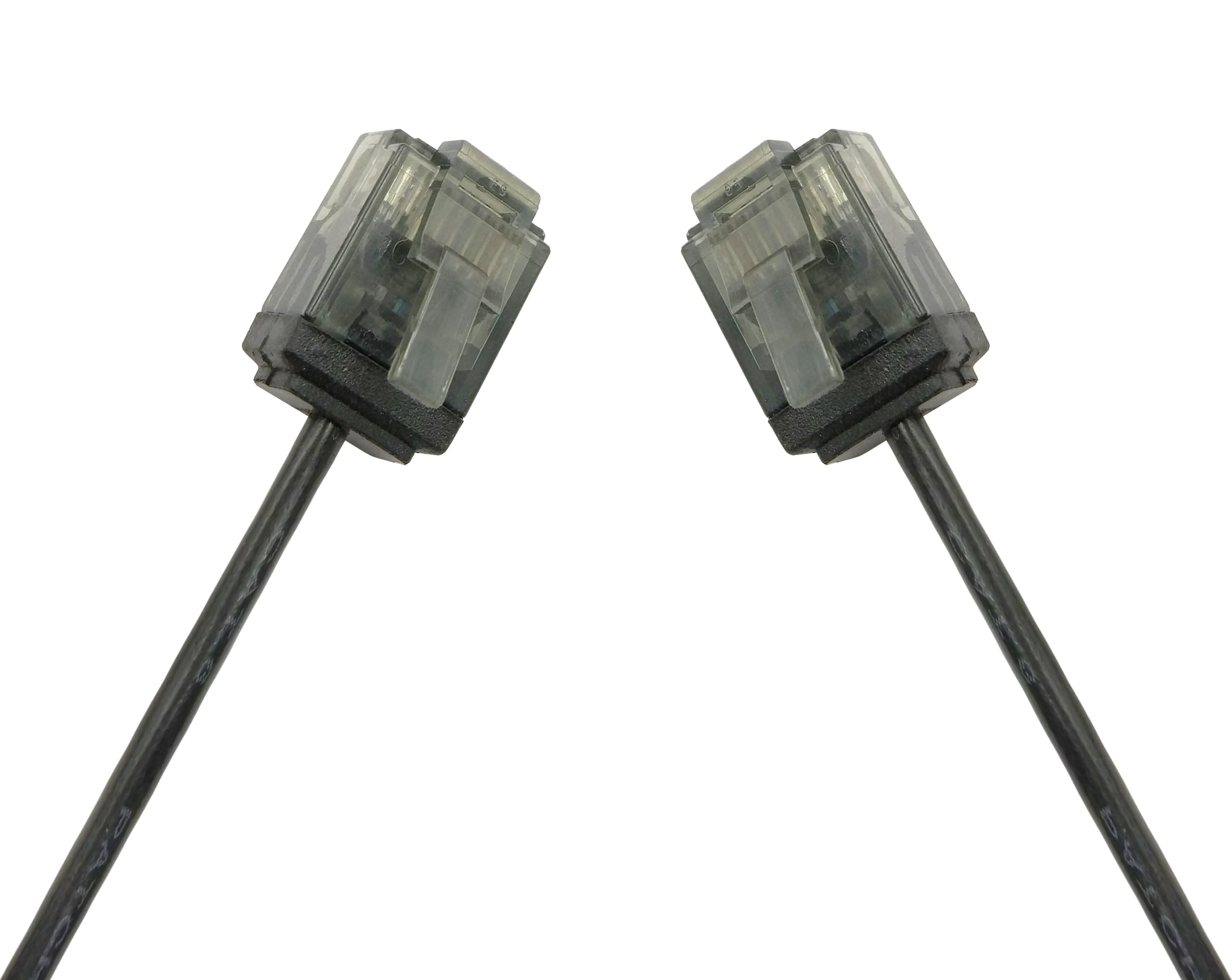 Patch Network Cable in Ultra Slim Copper Cat 6 Black UTP 0,25 m - Techly Professional ICOC U 6 -SLIM- 0025 BKT