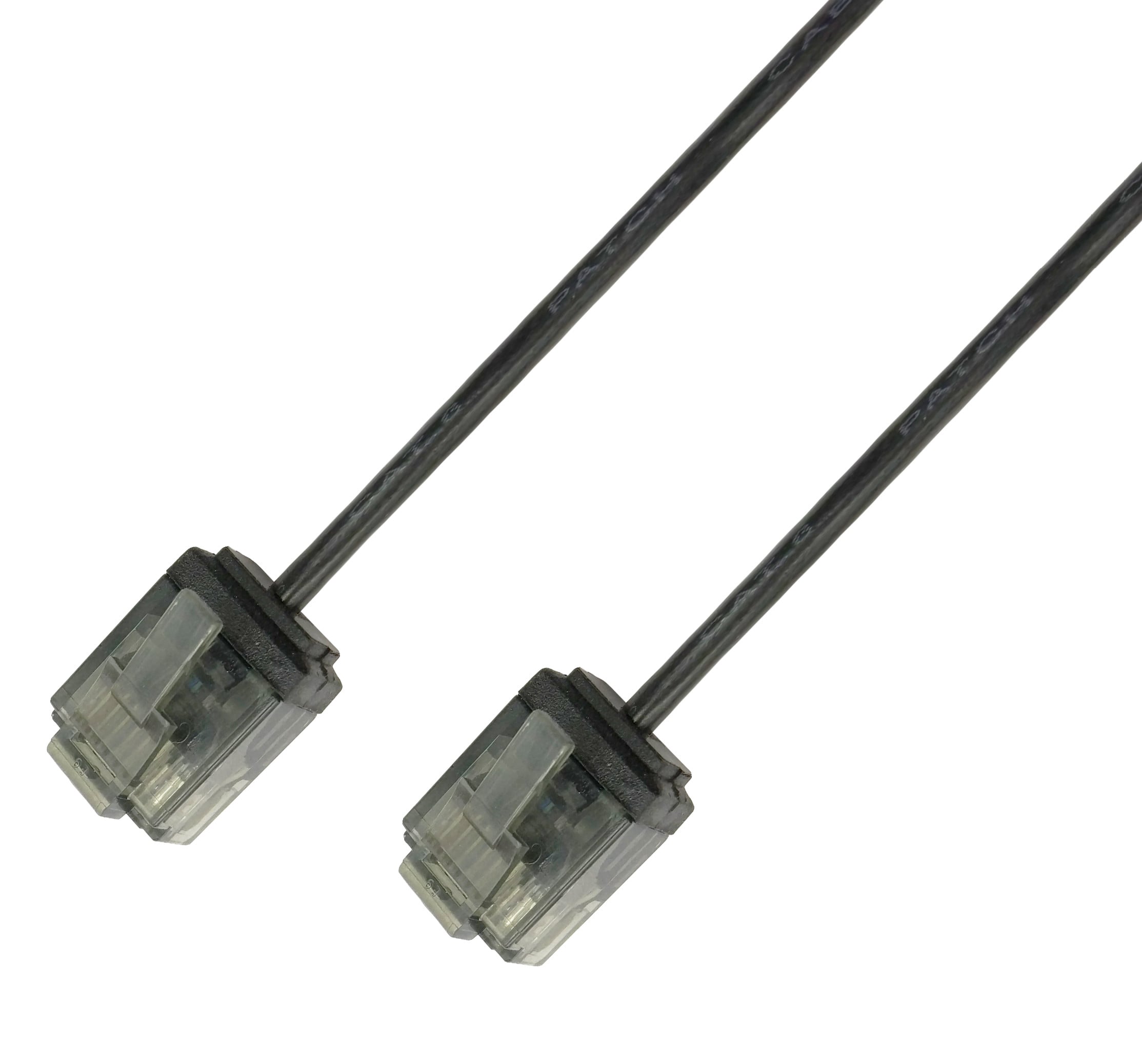 Patch Ultra Slim Network Cable Cat 6 UTP 0,5 m Black - Techly Professional ICOC U 6 -SLIM- 005 BKT
