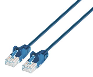 Cavo patch Cat6 UTP Slim 0,5m blu - Intellinet ICOC U6-SLIM-005BL