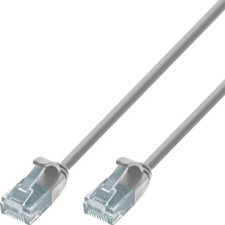 Cavo Patch di Rete Cat6 UTP Slim 0,5m Grigio - Techly Professional ICOC U6-SLIM-005T2