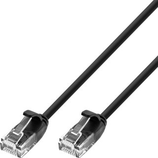 Patch cable Cat Network 6 UTP Slim 1.5 m Black - Techly Professional ICOC U 6 -SLIM- 015 BK 2