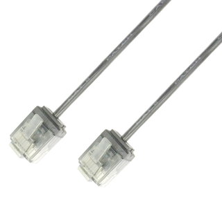 Cavo di rete Patch Ultra Slim Cat6 UTP 3m Grigio - Techly Professional ICOC U6-SLIM-030T