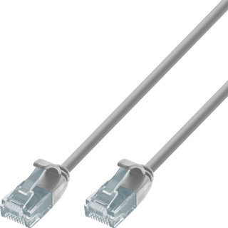 Cavo Patch di Rete Cat6 UTP Slim 3m Grigio - Techly Professional ICOC U6-SLIM-030T2