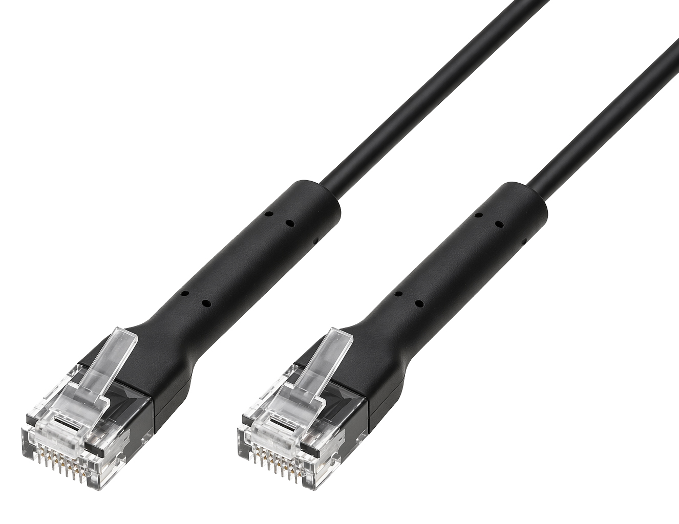 Slim Patch Cable Cat Network 6 TO U/UTP 0,5 m Black - Techly Professional ICOC U 6 A-BD- 005 B
