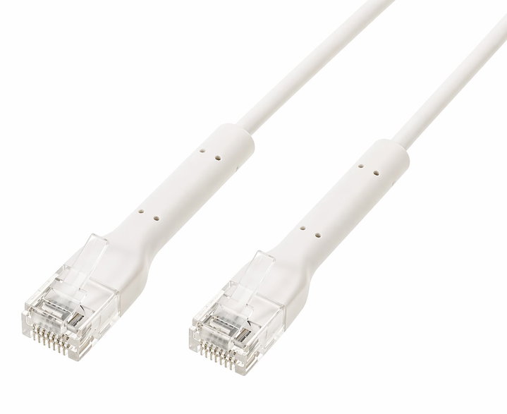 Cavo Slim Patch Rete Cat6A U/UTP 0,5m Bianco - Techly Professional ICOC U6A-BD-005W
