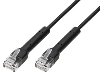 Cavo Slim Patch Rete Cat6A U/UTP 2m Nero - Techly Professional ICOC U6A-BD-020B