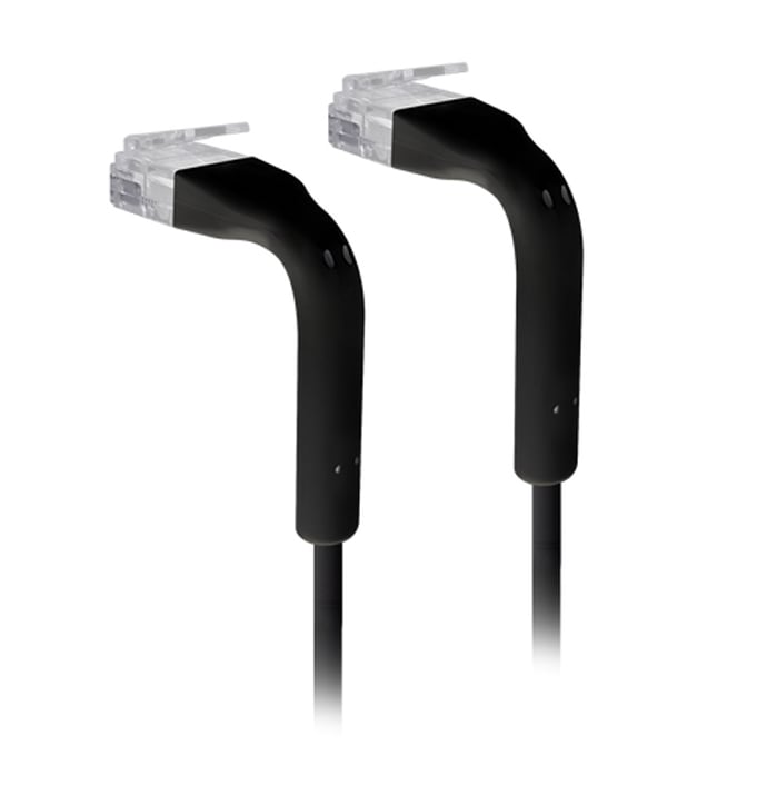 Cavo Slim Patch Rete Cat6A U/UTP 2m Nero - Techly Professional ICOC U6A-BD-020B