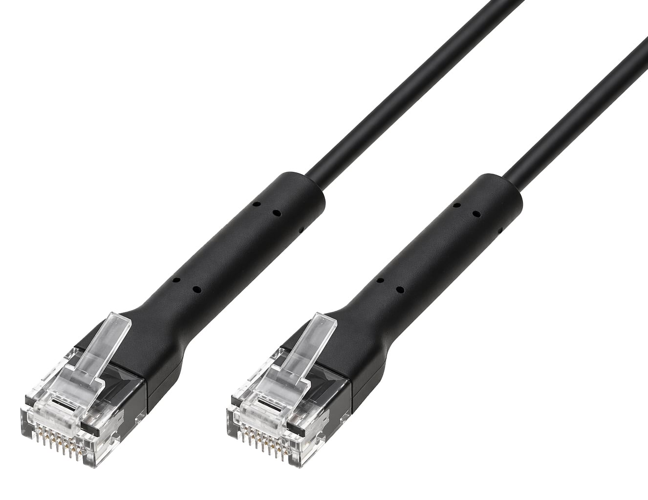 Slim Patch Cable Cat Network 6 TO U/UTP 3 m Black - Techly Professional ICOC U 6 A-BD- 030 B