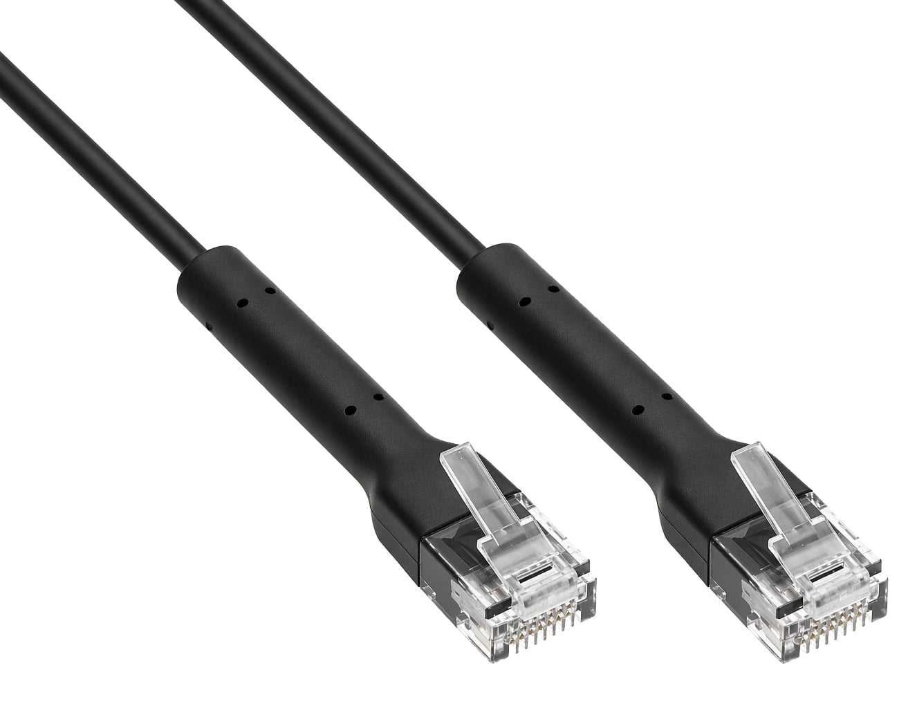 Slim Patch Cable Cat Network 6 TO U/UTP 3 m Black - Techly Professional ICOC U 6 A-BD- 030 B