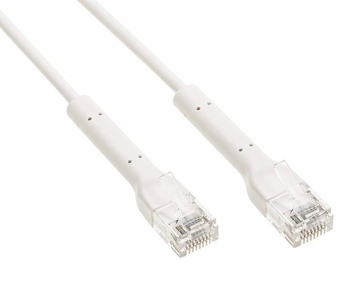 Cavo Slim Patch Rete Cat6A U/UTP 3m Bianco - Techly Professional ICOC U6A-BD-030W