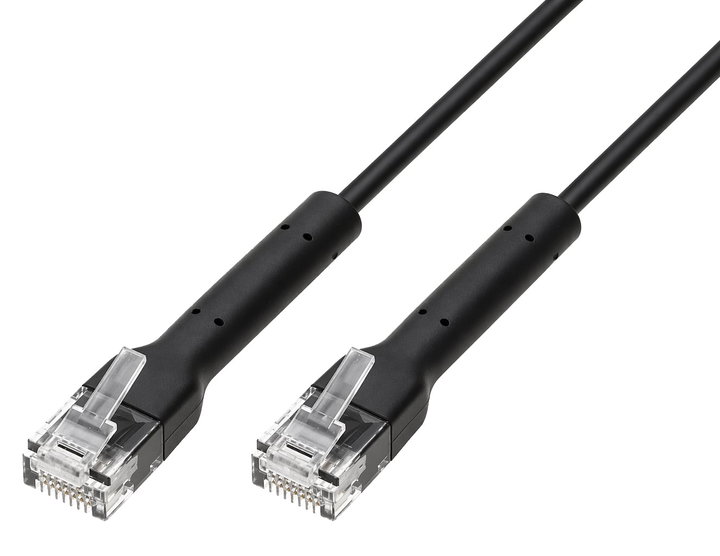 Cavo Slim Patch Rete Cat6A U/UTP 5m Nero - Techly Professional ICOC U6A-BD-050B