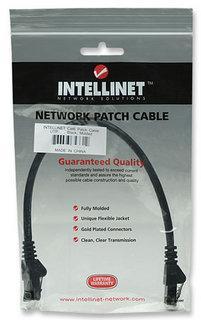 Cavo di rete Patch in Rame Cat6A Nero UTP 0,5m - Intellinet ICOC U6AG-005-BK