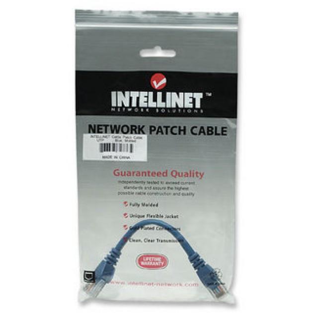 Cavo di rete Patch in Rame Cat6A Blu UTP 0,5m - Intellinet ICOC U6AG-005-BL