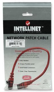 Cavo di rete Patch in Rame Cat6A Rosso UTP 0,5m - Intellinet ICOC U6AG-005-RE