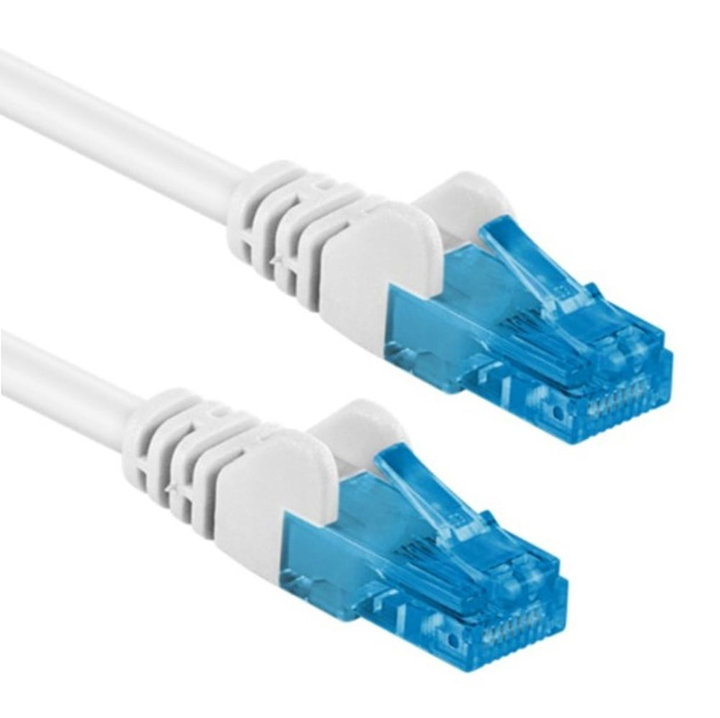 Cavo di rete Patch in Rame Cat6A Bianco U/UTP 0.5m - Goobay ICOC U6AG-005-WHG