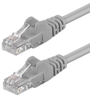 Patch Cat 6 network cable in Grey UTP 0,5 m - Intellinet ICOC U 6 AG- 005