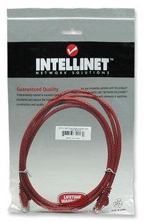 Cavo di rete Patch in Rame Cat6A Rosso UTP 1m - Intellinet ICOC U6AG-010-RE