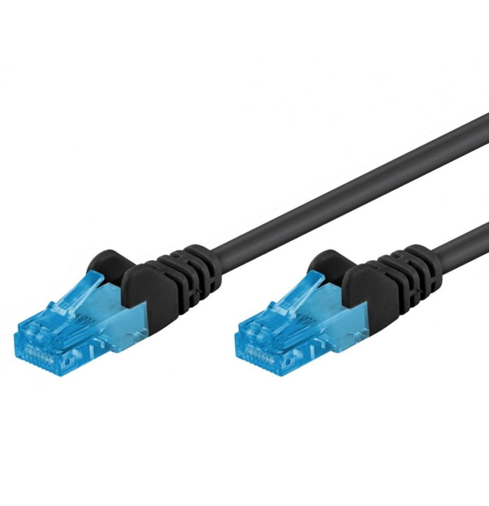 Cavo di rete Patch in Rame Cat6A Nero UTP 3m - Goobay ICOC U6AG-030-BKG