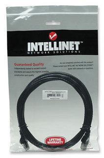 Cavo di rete Patch in Rame Cat6A Nero UTP 10m - Intellinet ICOC U6AG-100-BK