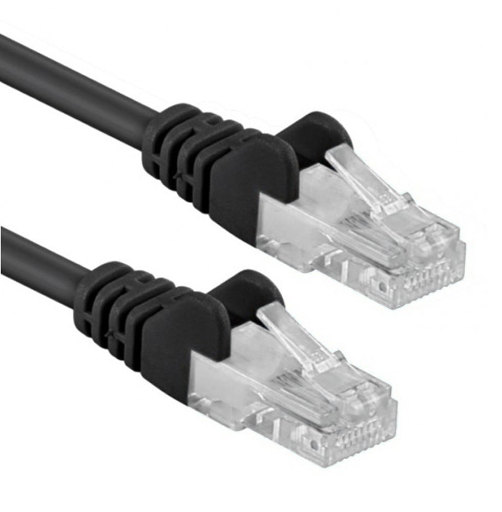 Cavo di rete Patch in Rame Cat6A Nero UTP 15m - Intellinet ICOC U6AG-150-BK