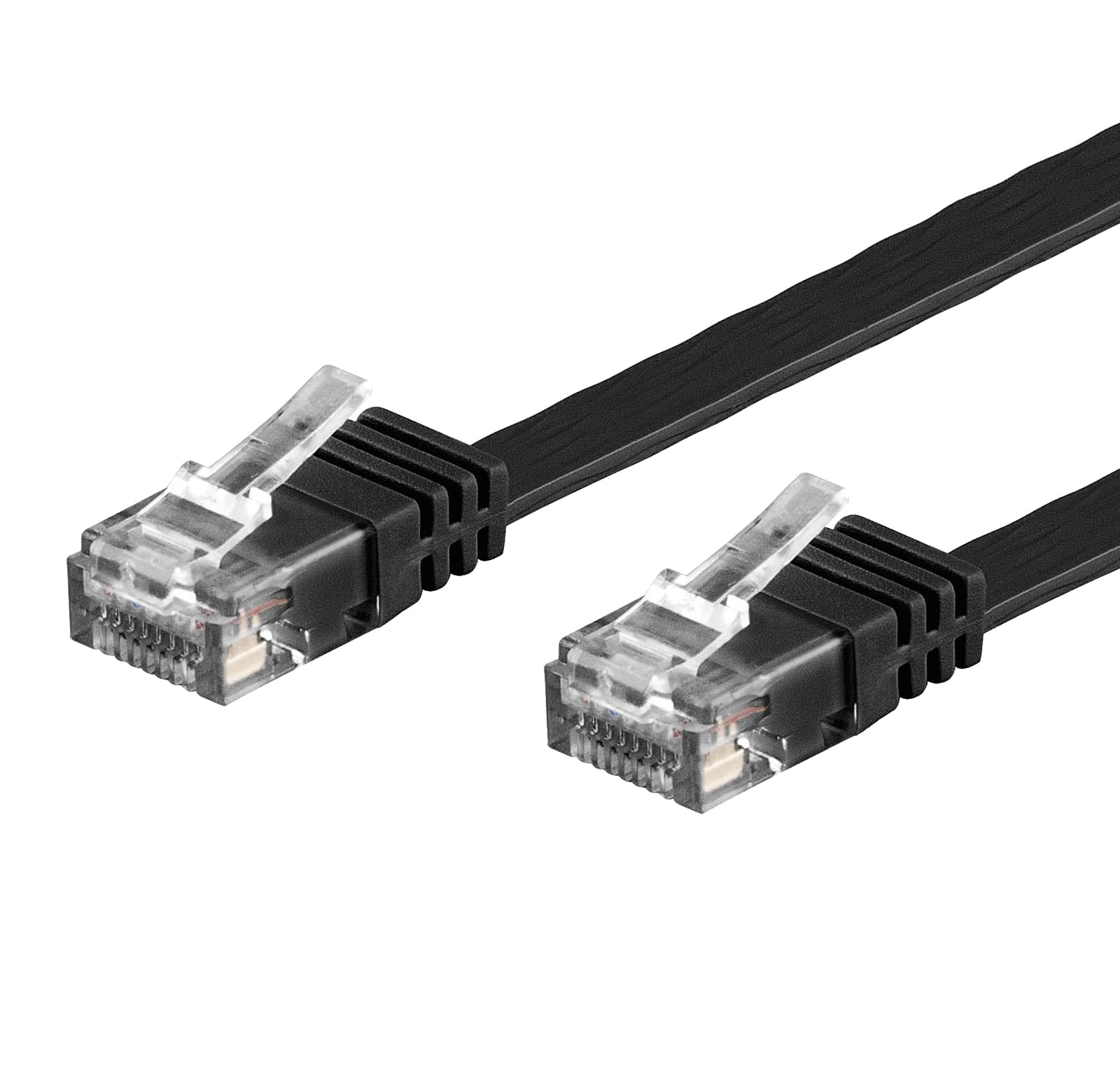 Cavo di Rete Patch Piatto Cat6 UTP 10m Nero - Techly Professional ICOC U6EB-FL-100BKT