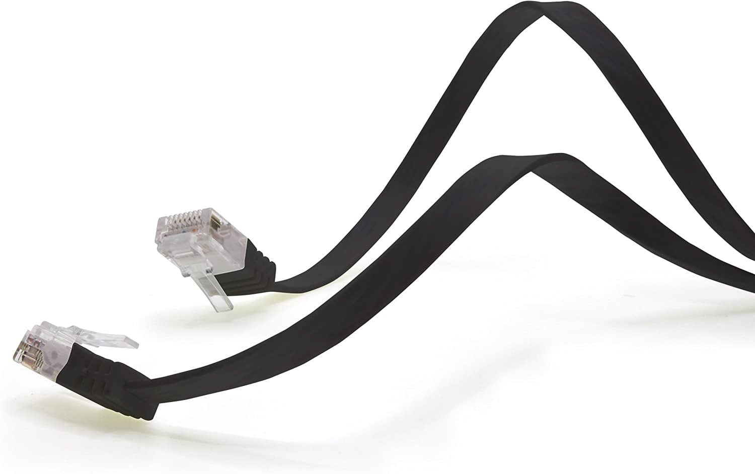 Cavo di Rete Patch Piatto Cat6 UTP 10m Nero - Techly Professional ICOC U6EB-FL-100BKT